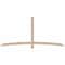 Ekena Millwork Bellingham Smooth Timber Gable Bracket, Douglas Fir, 96"W x 44"H x 1 1/2"D x 3 1/2"F, 11/12 Pitch GBW096X44X0204BEL00SDF - alternate 1